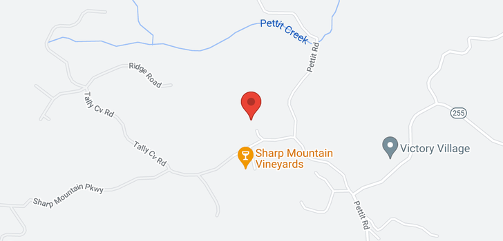 map of 100 Sharp Mountain Parkway